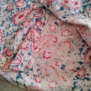 古着ユーズド　バティック柄　シャツ　エスニック柄　柄シャツL