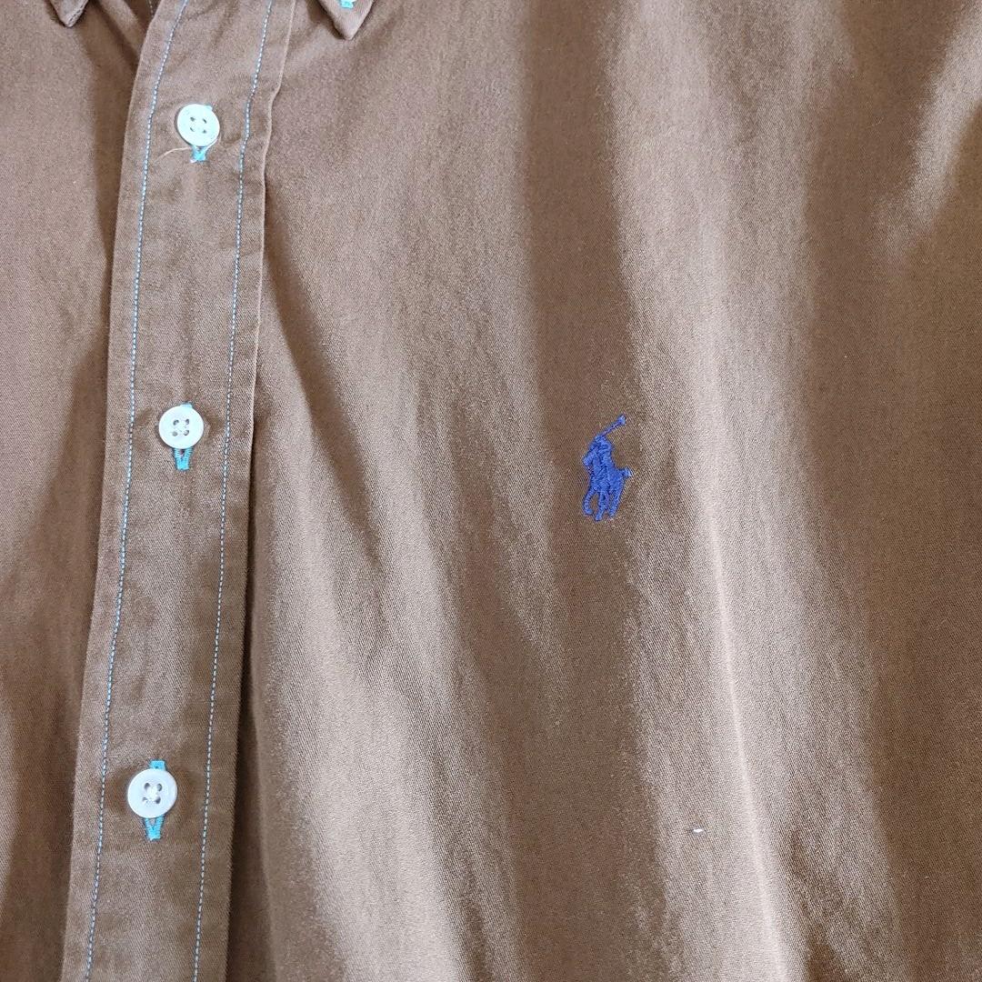 ポロラルフローレン　ボタンダウンシャツ　後染め　XXL