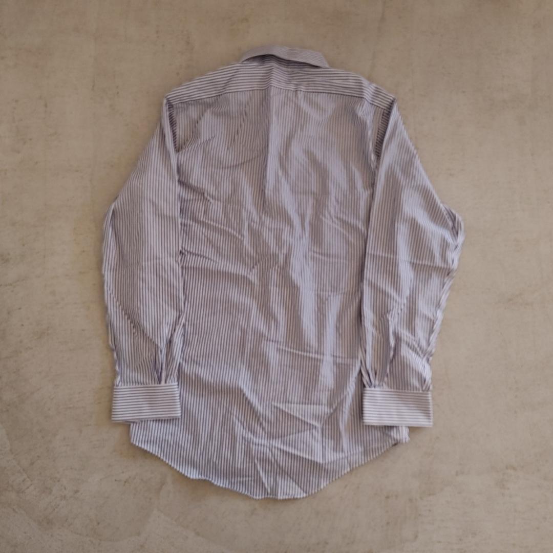 BROOKSBROTHERS milano stripe shirts 15ブルックスブラザーズ　スーピマコットン　ストライプ　ボタンダウンシャツ長袖シャツ