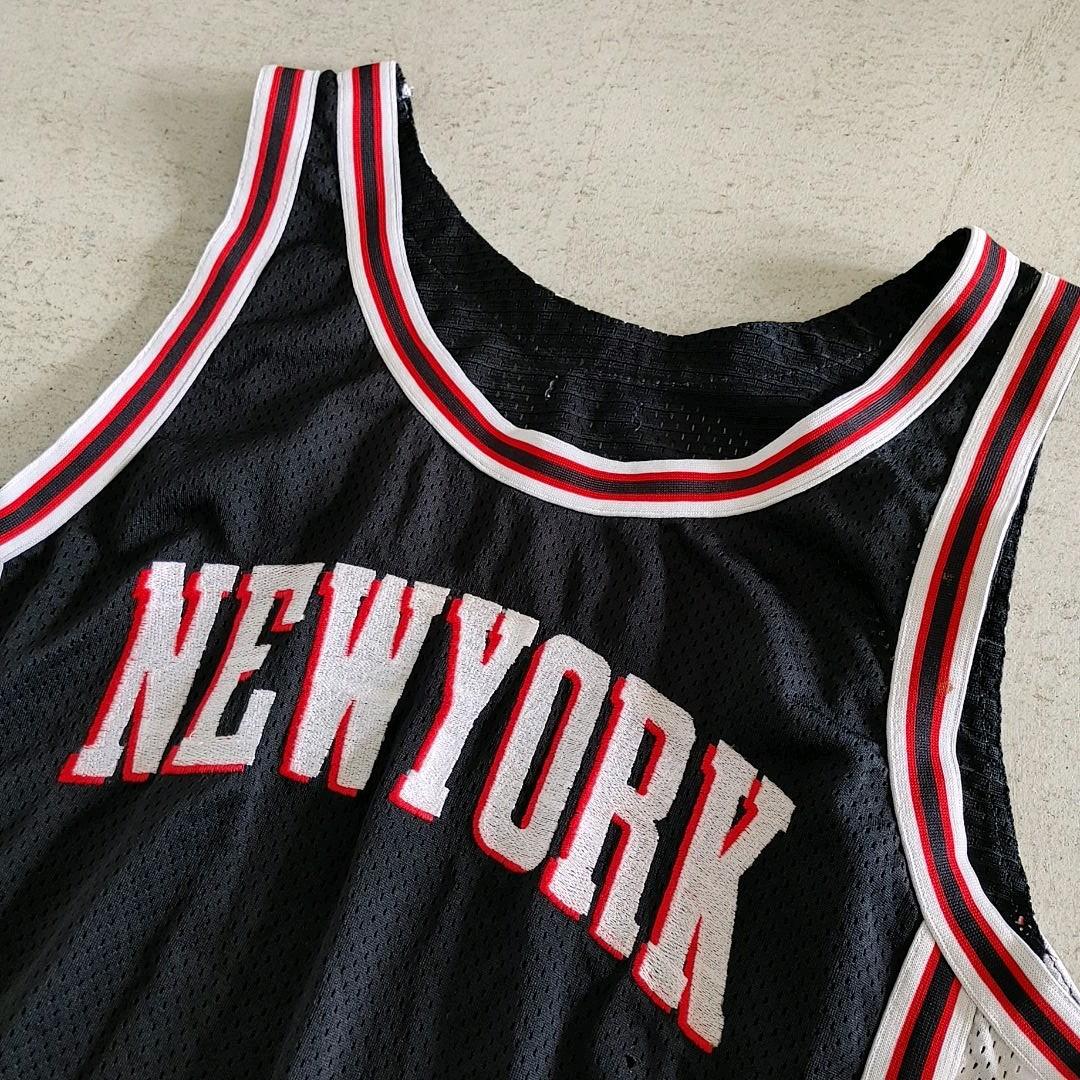 古着　ニューヨークロゴ　メッシュタンクトップ NEWYORK
