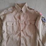 画像をギャラリービューアに読み込む, used military twill wappen shirts 古着　ユーズド　ミリタリーツイルシャツ　ワッペンシャツ
