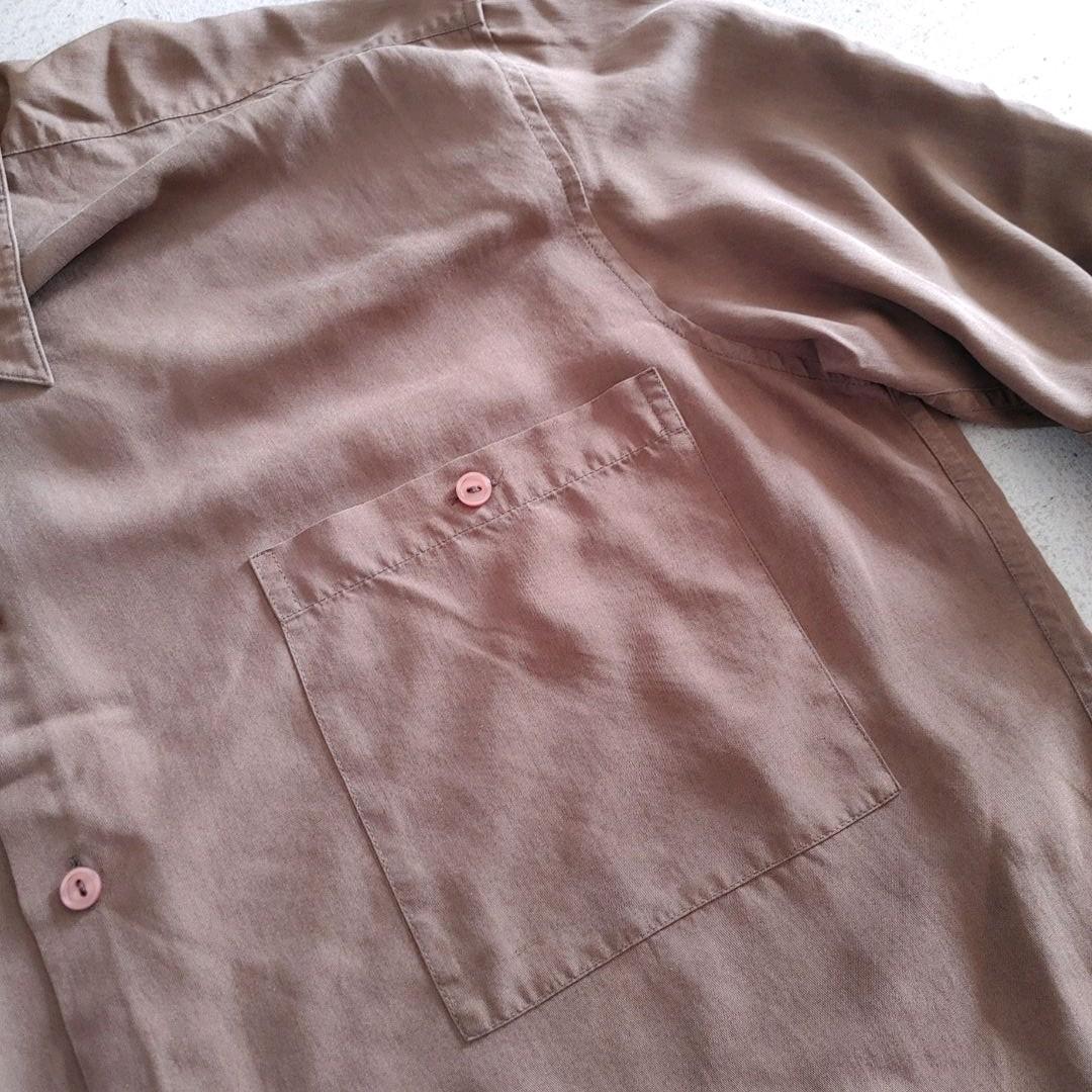 Used Silk 100% Workshirts M 古着　ユーズド　シルク100 シャツ