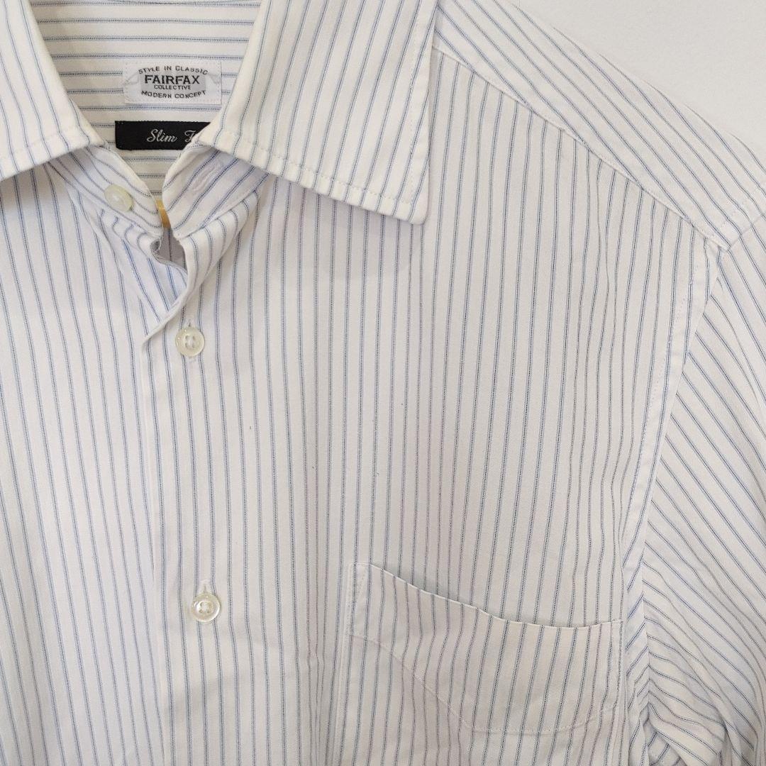 fairfax　stripe shirts 16inch フェアファクス　 レギュラーシャツ　 ストライプシャツ　１６インチ