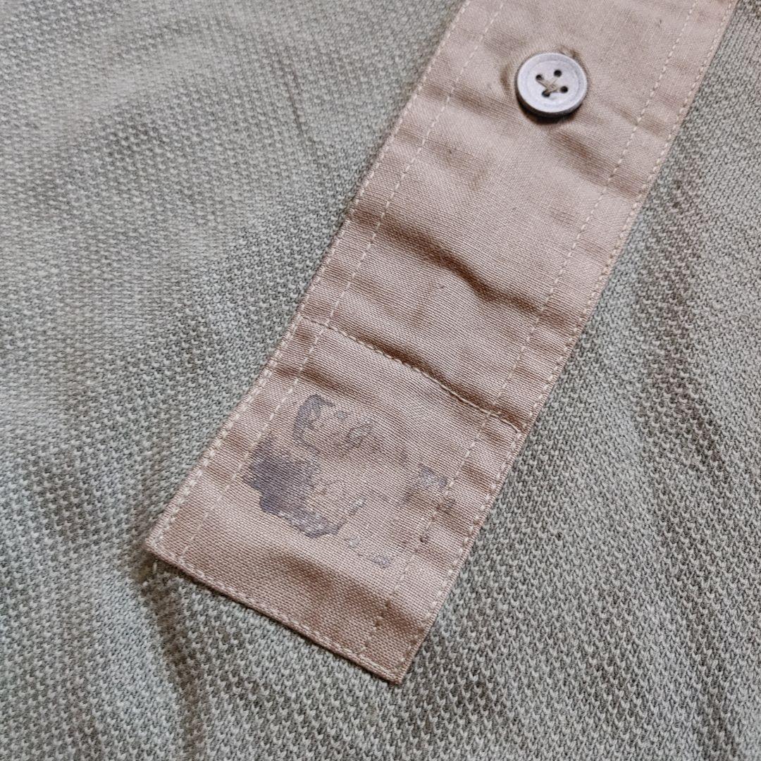 Deadstock Swedish ARMY Waffle Henley Tee L　スウェーデン　サーマルヘンリー