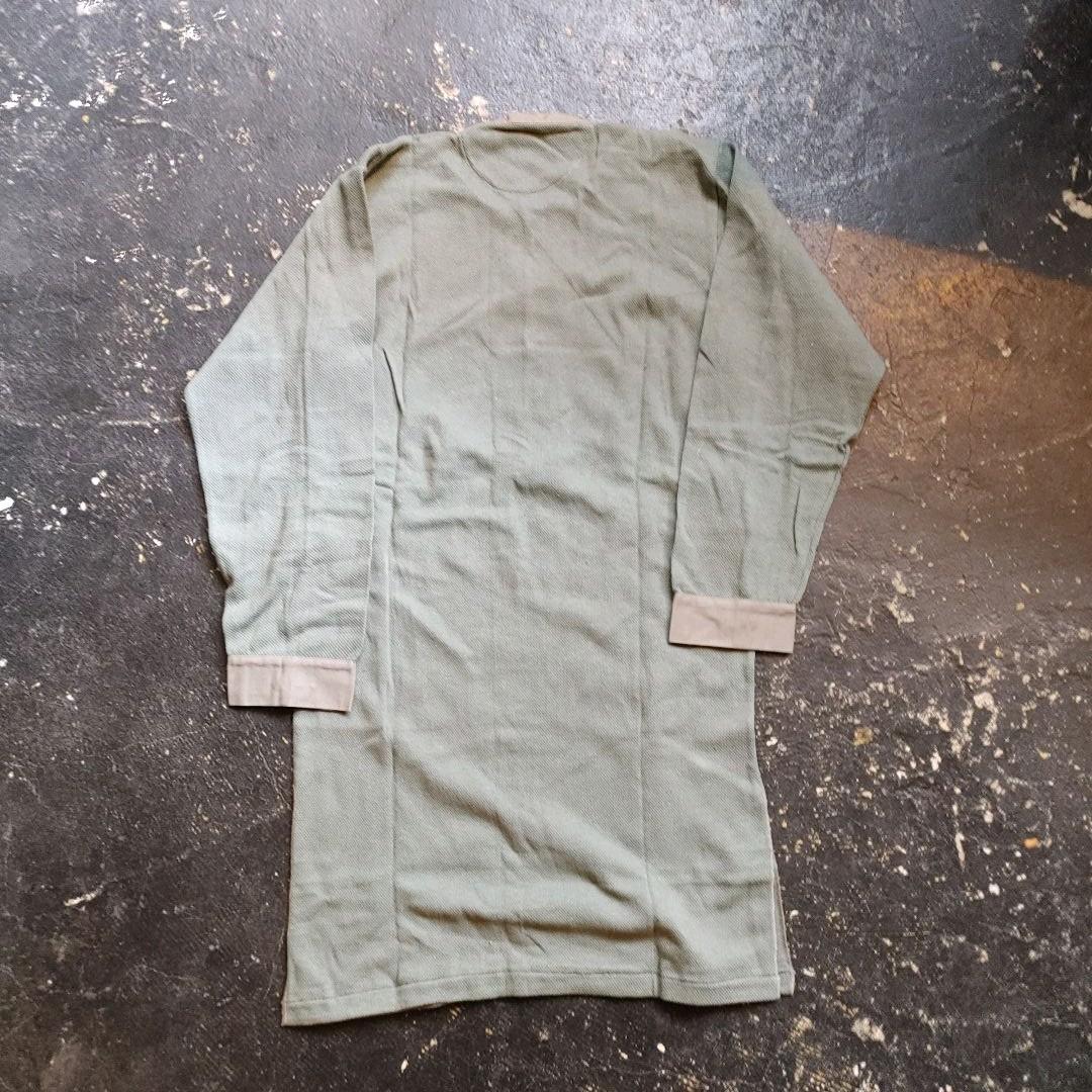 Deadstock Swedish ARMY Waffle Henley Tee L　スウェーデン　サーマルヘンリー