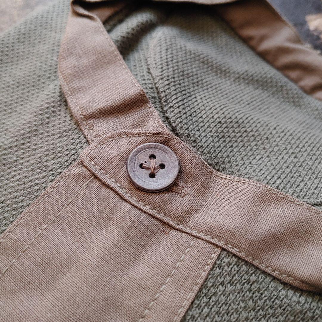 Deadstock Swedish ARMY Waffle Henley Tee L　スウェーデン　サーマルヘンリー