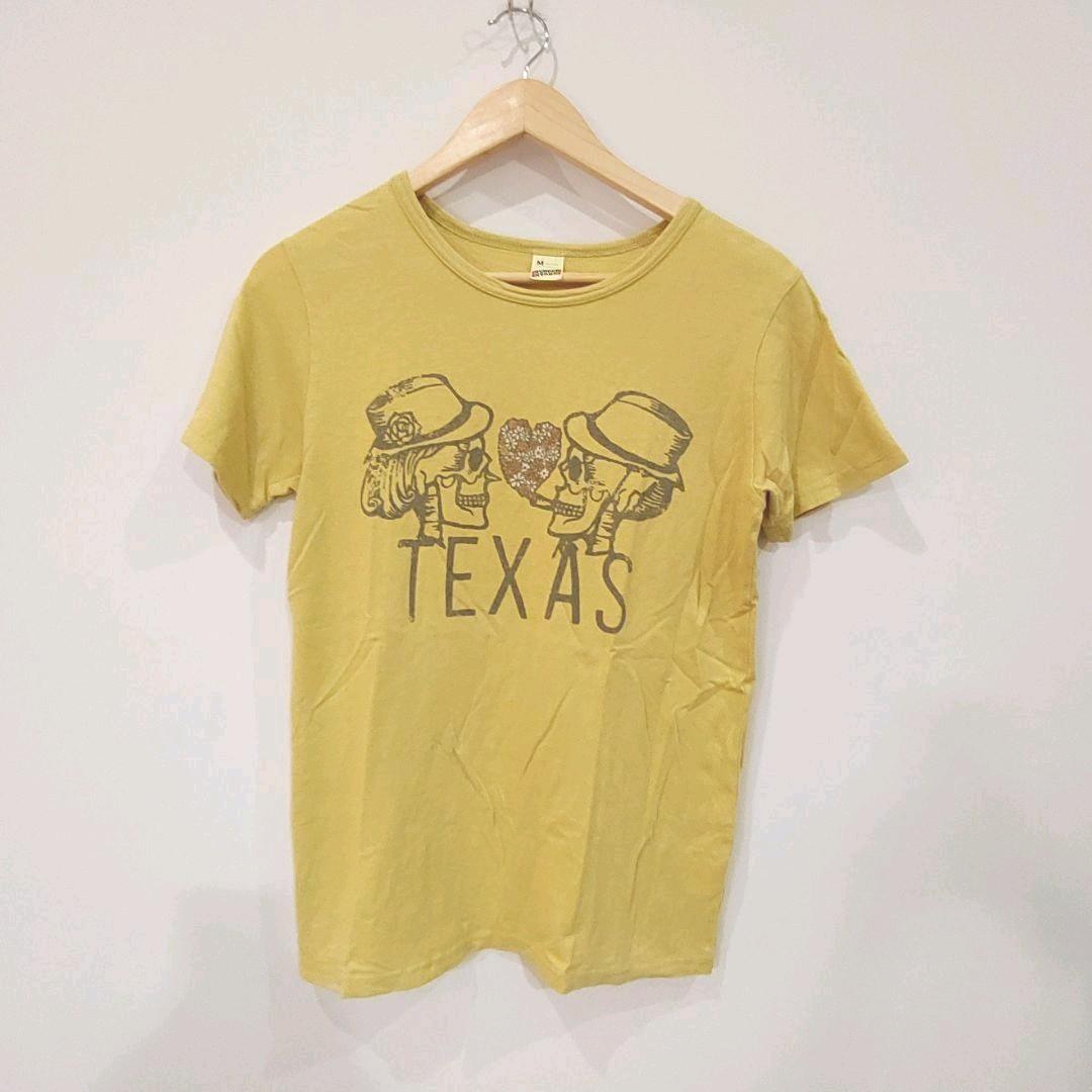 古着　screenstar スクリーンスター　プリントＴシャツ　スカル 　レディース M
