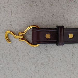 TORY LEATHER トリ―レザーベルト 別注ナローベルト ブラウン