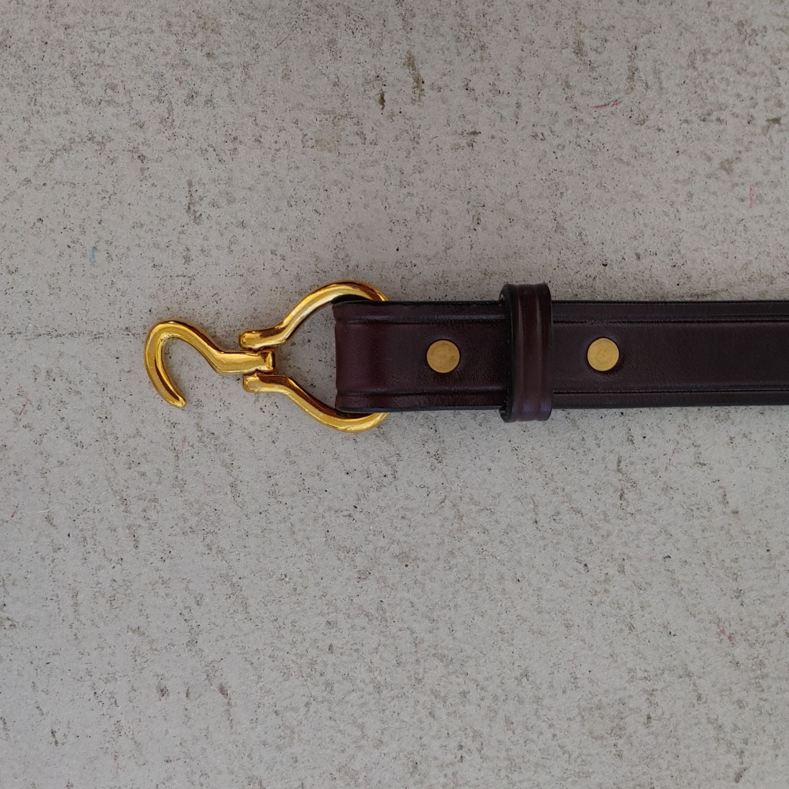 TORY LEATHER トリ―レザーベルト 別注ナローベルト ブラウン