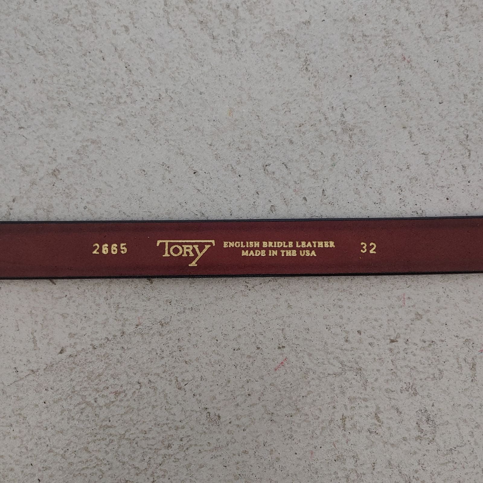 TORY LEATHER トリ―レザーベルト 別注ナローベルト ブラウン
